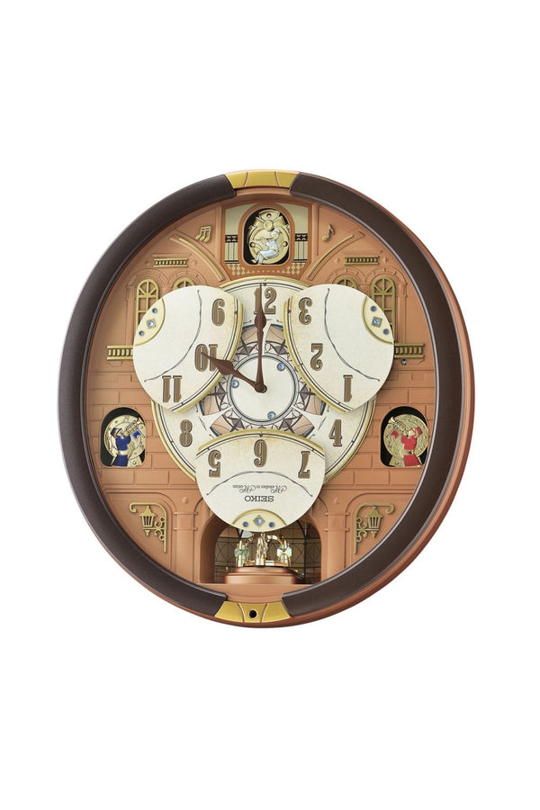 Seiko Melodies in Motion Wall Clock - Rotating Face - QXM601B