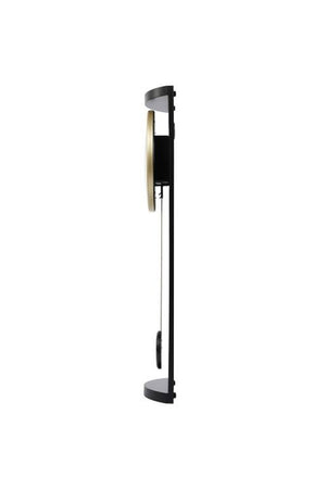 Seiko Timeless Black & Gold Wooden Pendulum Clock QXC244G