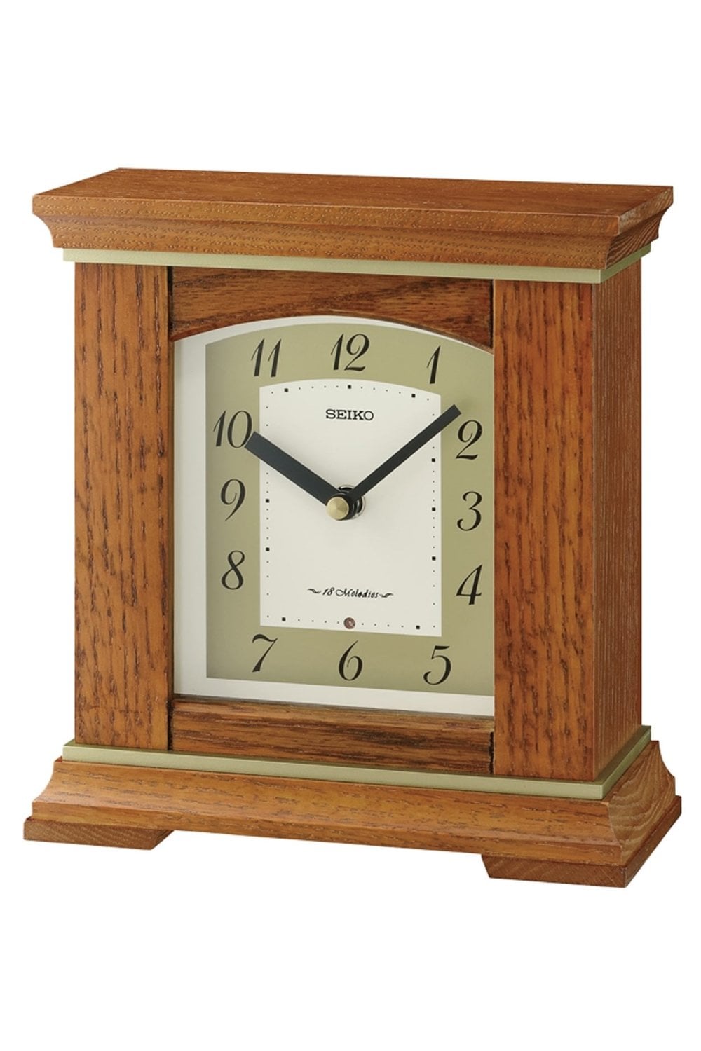 Seiko Wooden Musical Mantel Clock QXW249B