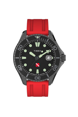 Timex TW2W21000 Tiburon Gents Automatic Rubber Strap Watch