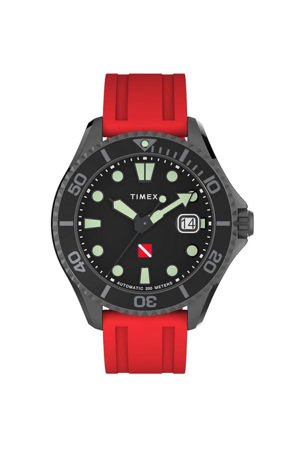 Timex TW2W21000 Tiburon Gents Automatic Rubber Strap Watch