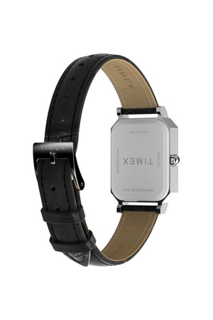 Timex Ladies Black Leather Strap Dress Watch TW2Y00800