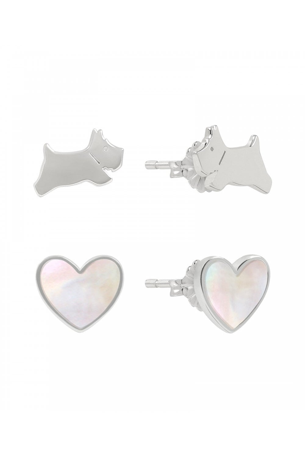 Radley Ladies Sterling Silver Mother of Pearl Twin Pack Earrings RYJ1425