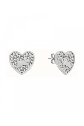Radley Ladies Silver Plated Heart Stud Earrings RYJ1447S