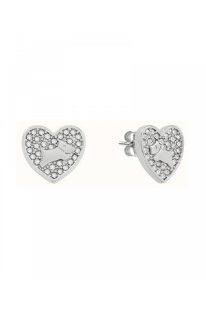 Radley Ladies Silver Plated Heart Stud Earrings RYJ1447S