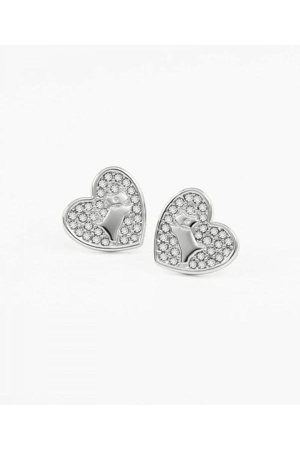 Radley Ladies Silver Plated Heart Stud Earrings RYJ1447S