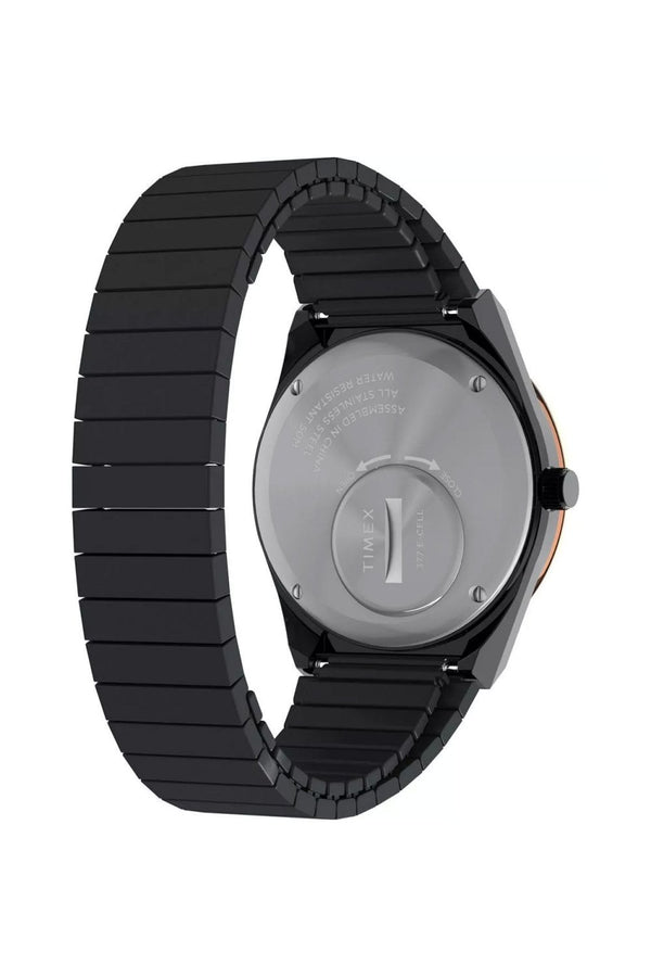 Timex Ladies Q Timex 36mm Black Crystalized Lab Watch TW2W10600