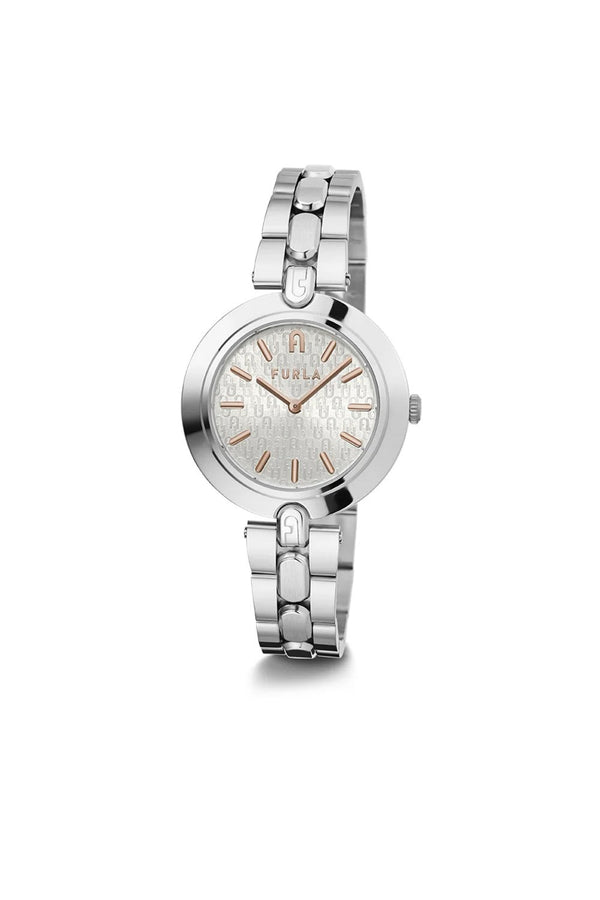 Furla Ladies Logo Links 34mm Stainless Steel Watch WW00002005L1