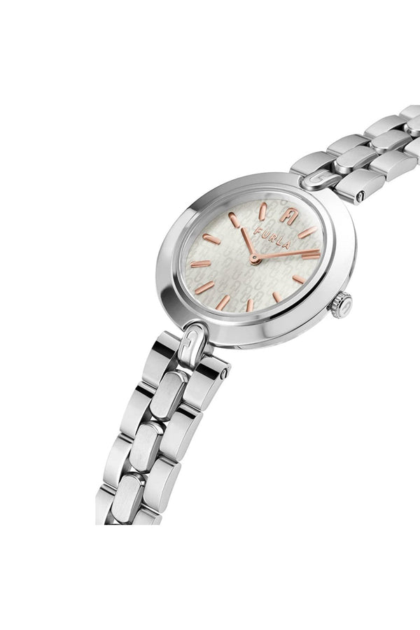 Furla Ladies Logo Links 34mm Stainless Steel Watch WW00002005L1