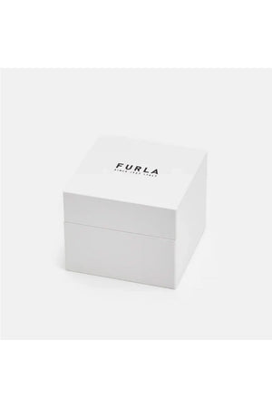 Furla Ladies Studs Index 24mm Gold-Tone leather Strap Watch WW00008002L2