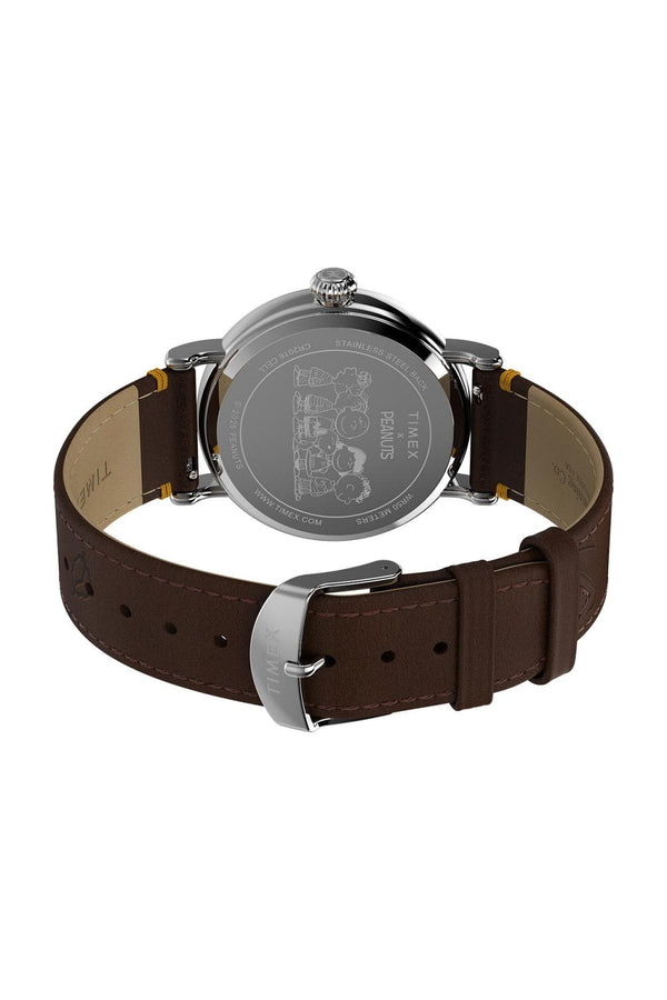 Timex Gents x Peanuts® Standard Thanksgiving 40mm Leather Strap Watch TW2W44300