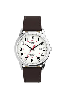 Timex Gents Easy Reader® Classic 38mm Brown Leather Strap Watch TW2Y12600