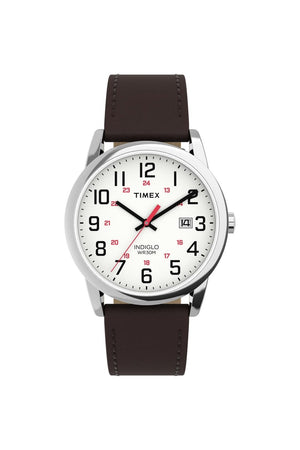 Timex Gents Easy Reader® Classic 38mm Brown Leather Strap Watch TW2Y12600