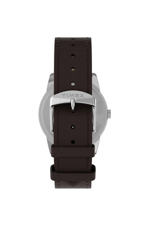Timex Gents Easy Reader® Classic 38mm Brown Leather Strap Watch TW2Y12600