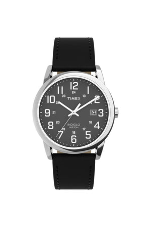 Timex Gents Easy Reader® Classic 38mm Black Leather Strap Watch TW2Y12800