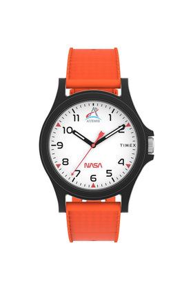 Timex Gents Main Street NASA Artemis 40mm Silicone Strap Watch TW2Y13000