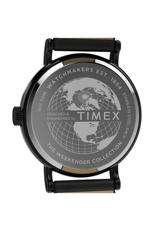Timex Gents Weekender Day of the Dead 40mm Leather Strap Watch TW2Y15900