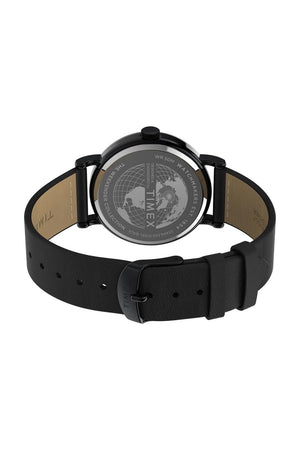 Timex Gents Weekender Day of the Dead 40mm Leather Strap Watch TW2Y15900