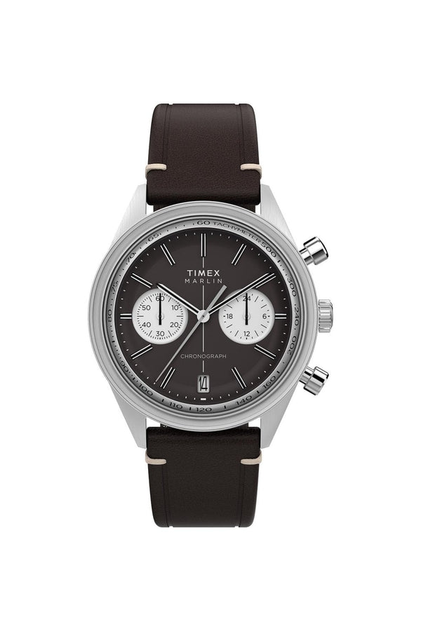Timex TW2Y24700 Gents Watch Marlin Jet Quartz Chronograph 40mm Leather Strap