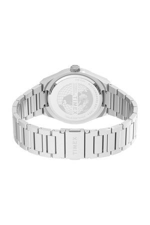 Timex Q Gents Continental Day/Date 39mm Stainless Steel Bracelet Watch TW2Y25000