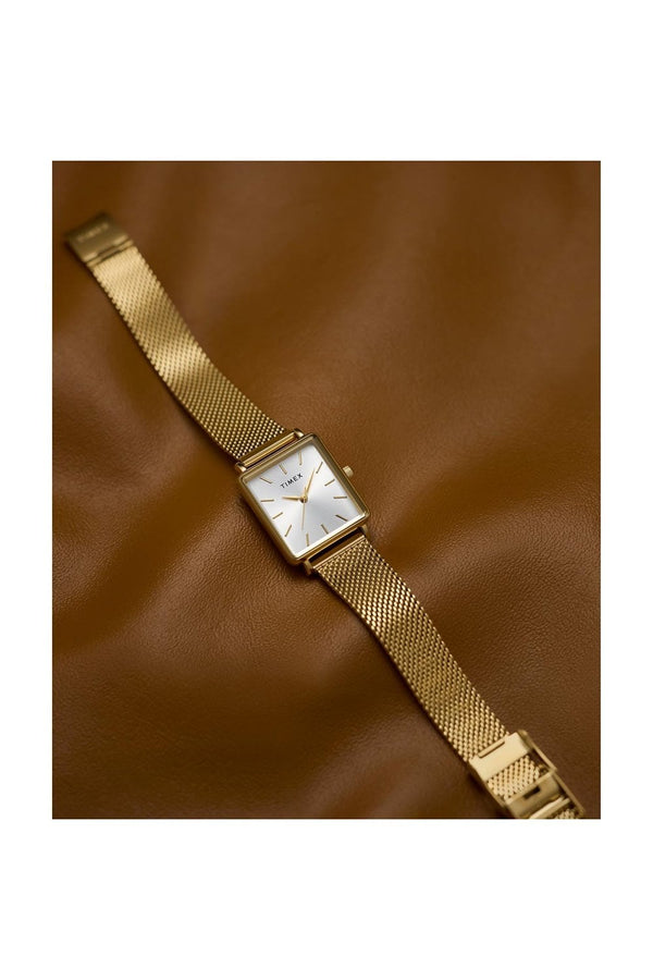 Timex Ladies Transcend 22mm Gold-Tone Stainless Steel Bracelet Watch TW2Y26100