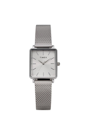 Timex Ladies Transcend 22mm Silver-Tone Stainless Steel Bracelet Watch TW2Y26300