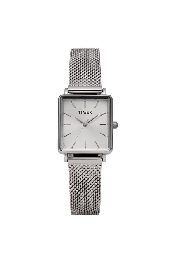 Timex Ladies Transcend 22mm Silver-Tone Stainless Steel Bracelet Watch TW2Y26300