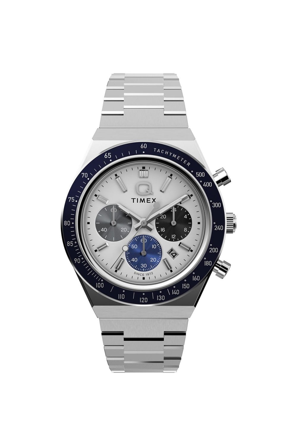 Timex Q Gents Chronograph 40mm Stainless Steel Bracelet Watch TW2Y36200
