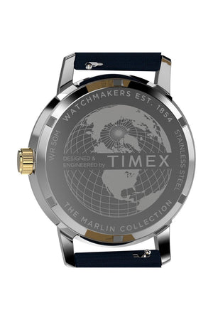 Timex Gents Marlin® Quartz GMT 40mm Leather Strap Watch TW2Y47900