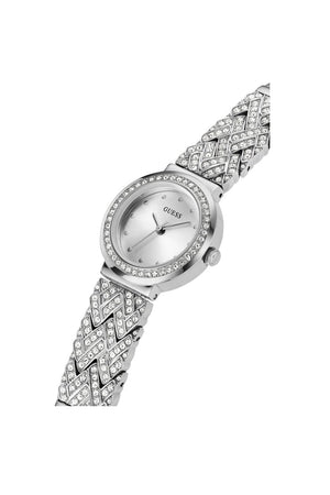 Guess Ladies Silver-Tone Stainless Steel Treasure Watch GW0476L1