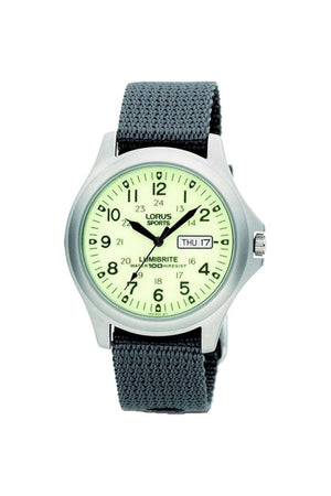Lorus RJ655AX9 Gents Lumibrite Military Style 37mm Watch