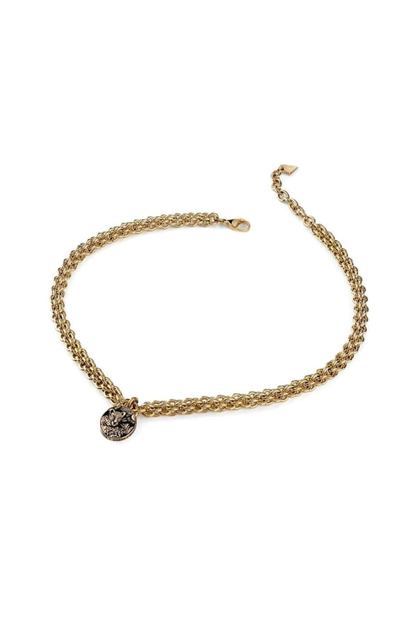 Guess Ladies Leopard Pendant Necklace