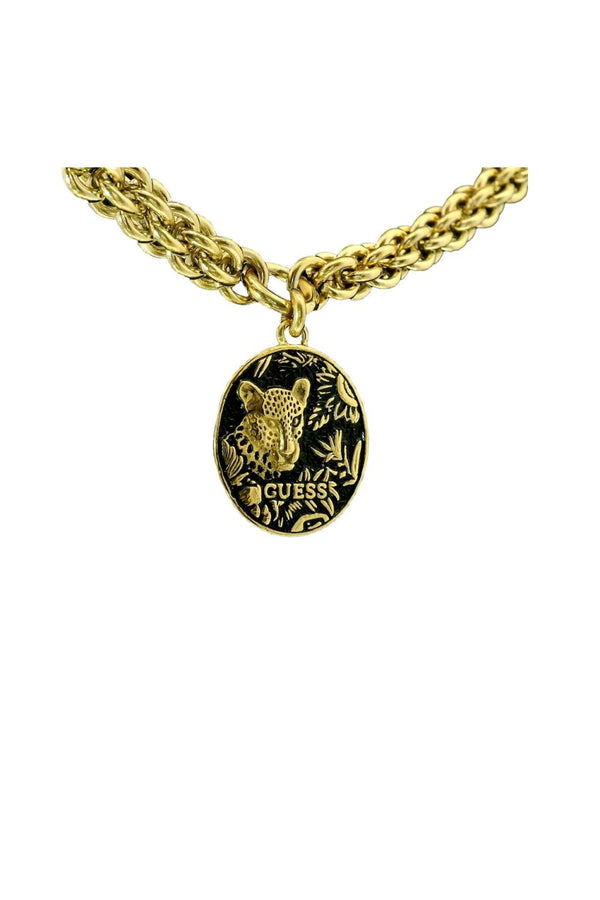 Guess Ladies Leopard Pendant Necklace
