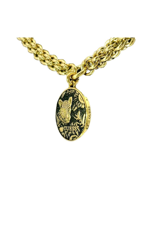 Guess Ladies Leopard Pendant Necklace