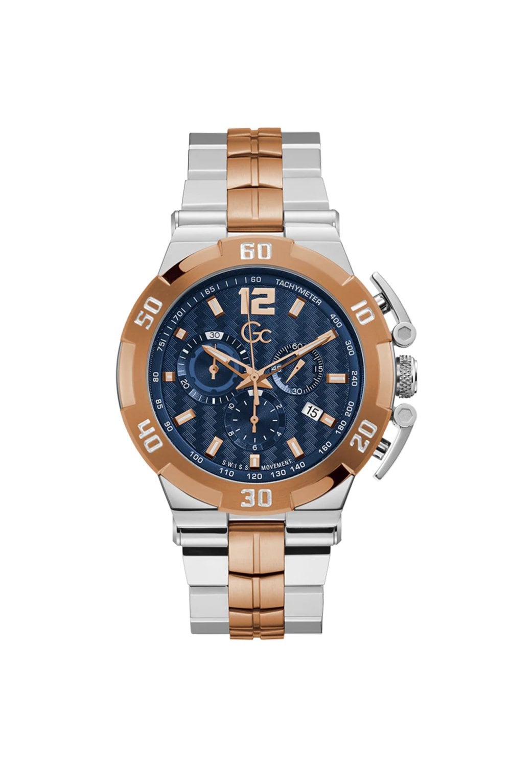 GC Gents Structura Two-Tone Stainless Steel 44mm Dress Watch Y52007G7MF