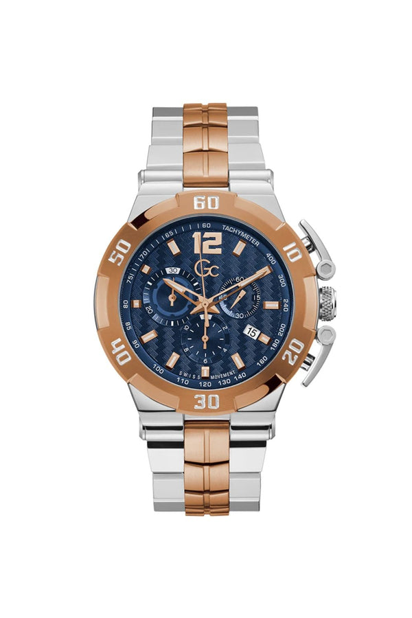 GC Gents Structura Two-Tone Stainless Steel 44mm Dress Watch Y52007G7MF