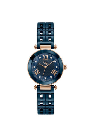 GC Ladies PrimeChic Blue Ceramic Strap 32mm Dress Watch Y66005L7MF
