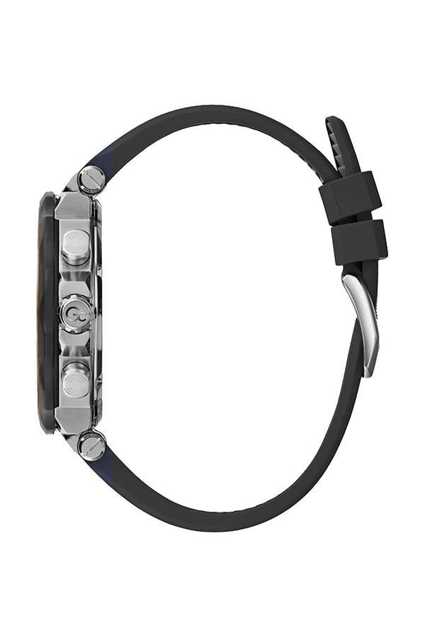 GC Gents DiverCode Black Silicone Strap 44mm Dress Watch Y63003G2MF