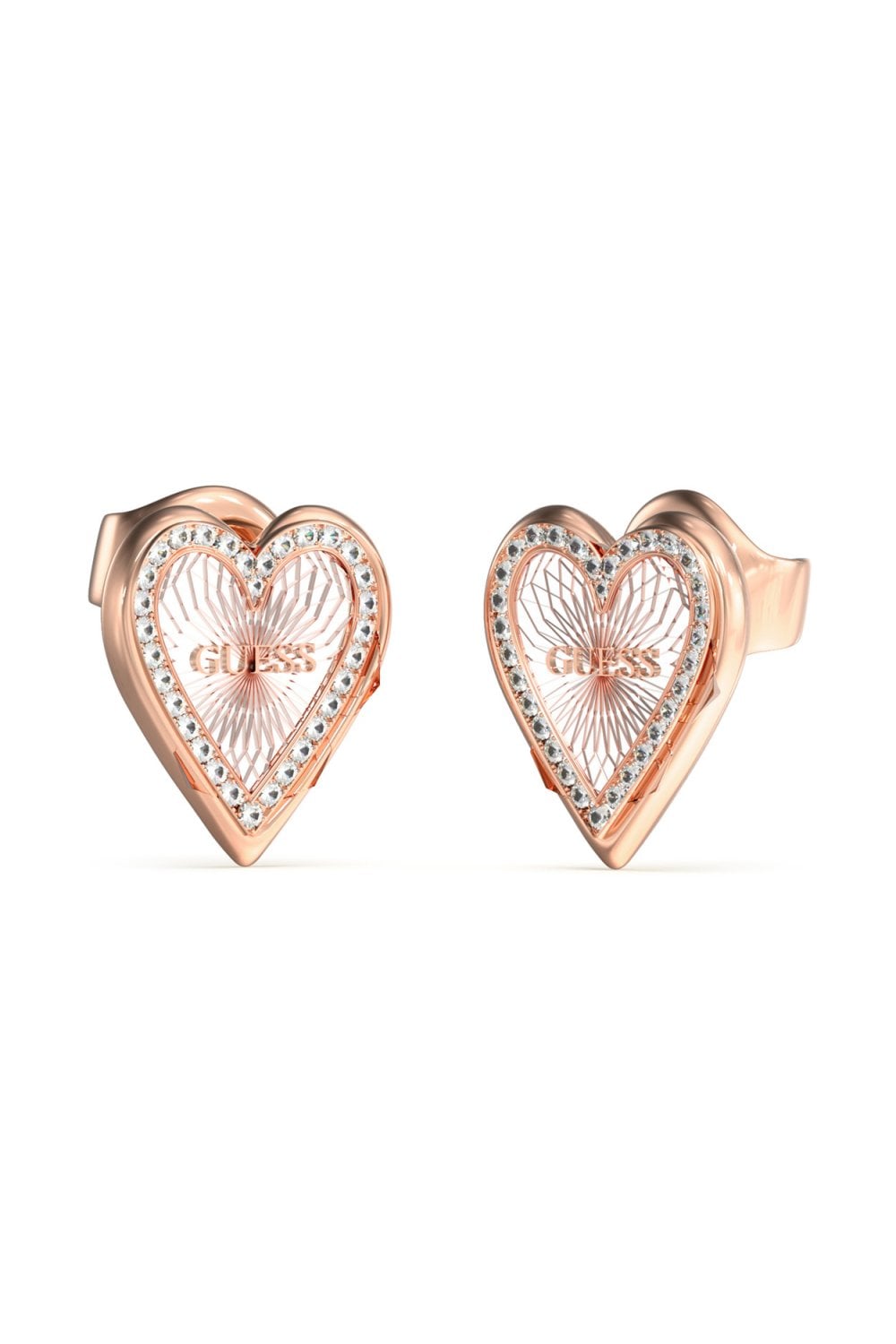 Guess Ladies Love Me Tender Earrings UBE03237RHRG