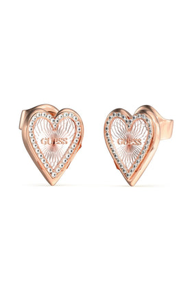 Guess Ladies Love Me Tender Earrings UBE03237RHRG