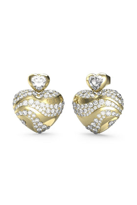 Guess Ladies In My Heart Earrings UBE04499YG
