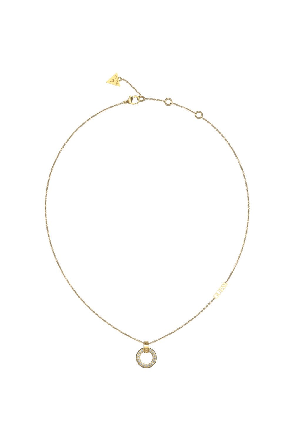 Guess Ladies Circle Lights Necklace UBN03159YG