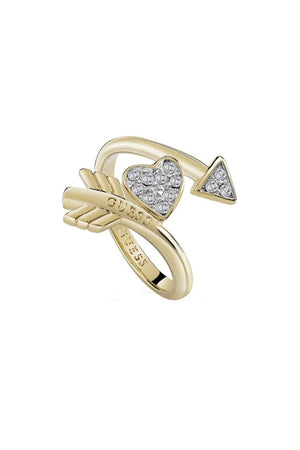 Guess Ladies Cupid Gold Ring UBR85013-54