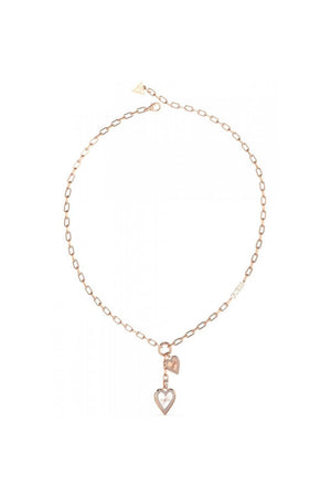 Guess Ladies Love Me Tender Necklace UBN03234RHRG