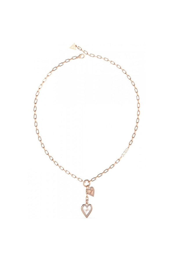 Guess Ladies Love Me Tender Necklace UBN03234RHRG