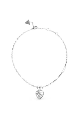 Guess Ladies Heart Cage Necklace UBN03099RH