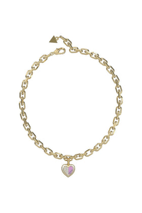 Guess Ladies Lovely Guess Necklace UBN03033YG