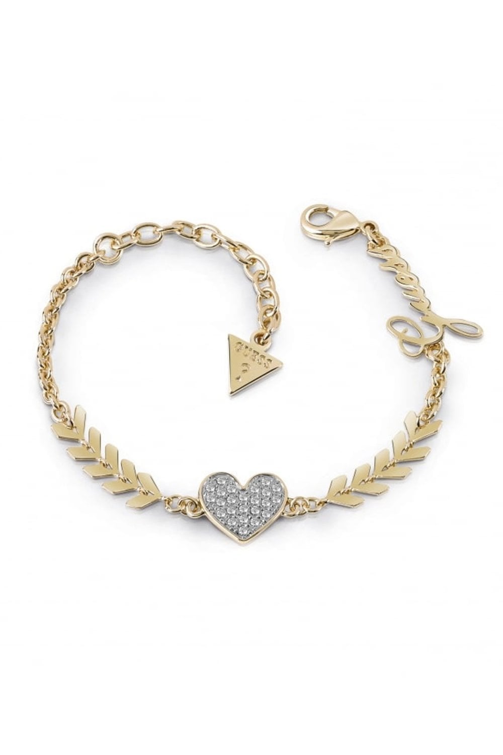 Guess Ladies Cupid Heart Bracelet UBB85086-L