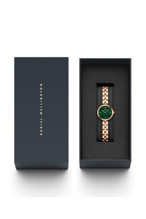 Daniel Wellington Ladies Elan Lumine Malachite Rose Gold 22mm Dress Watch DW00100721