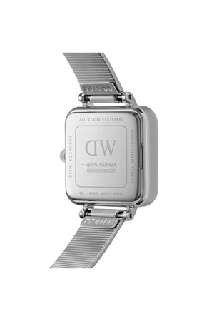 Daniel Wellington Ladies Quadro Studio Silver 22mm Dress Watch DW00100522